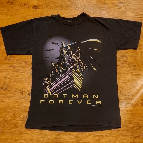 Novel Teez Other - Vintage 1995 Batman Forever shirt DC Comics Val Kilmer Jim Carrey 🦇 graphic tee